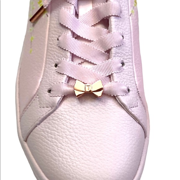 Ted Baker Astrina Floral Leather Ruffle Sneaker - Picture 6 of 6